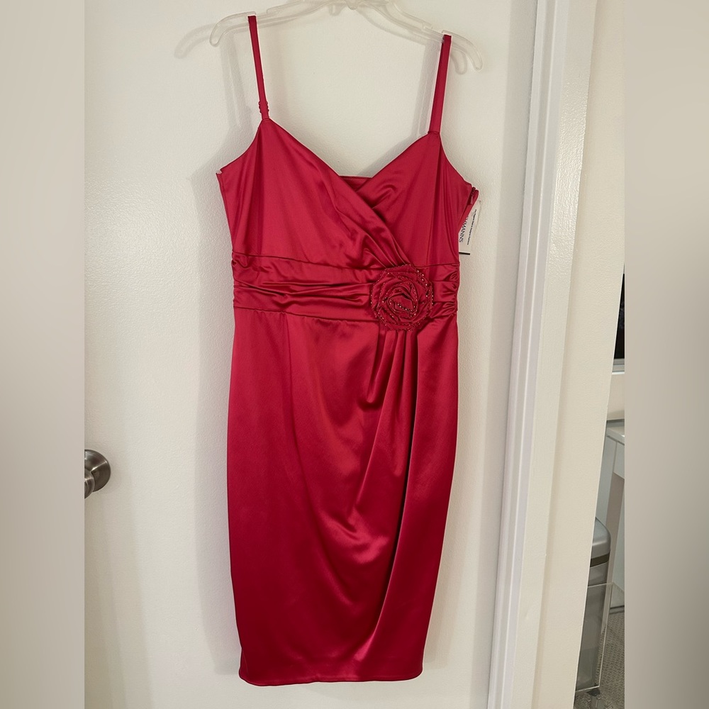 Mandalay Pink Satiny Dressy Dress SZ 4